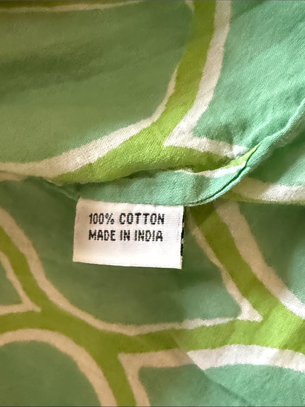 Roberta Roller Rabbit Green Patterned Embroidered V-Neck Tunic Top - Picture 5 of 6